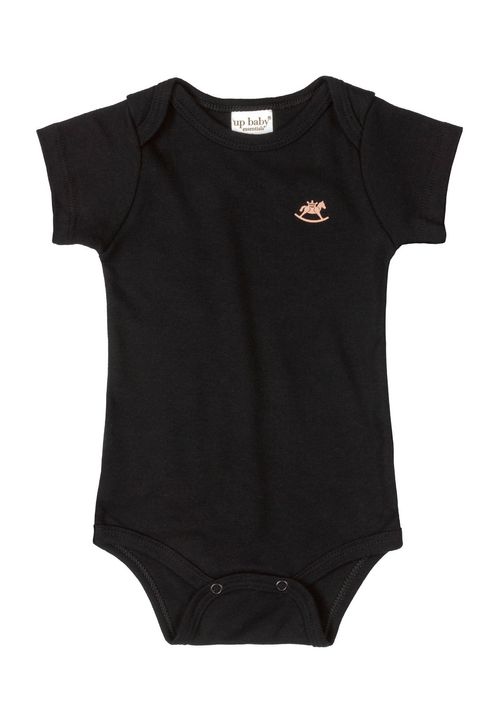 Body Bebê Básico Suedine (Preto) Up Baby