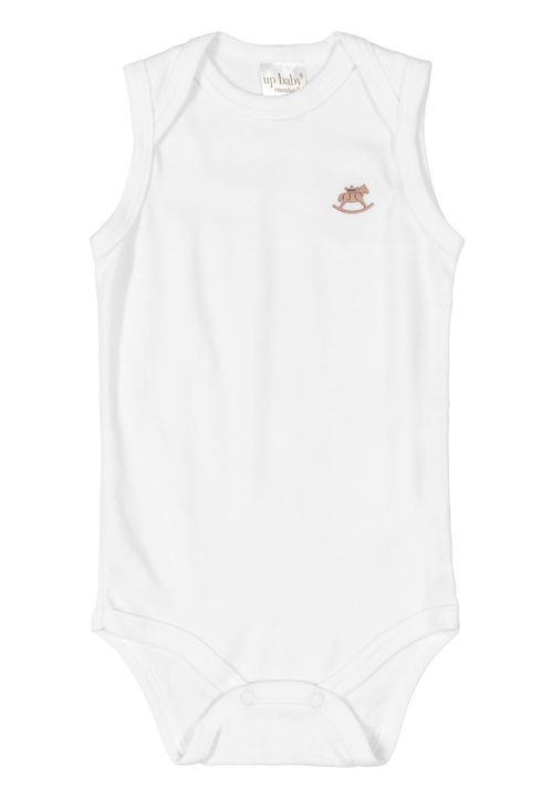 Body Regata Básico Suedine (Branco) Up Baby