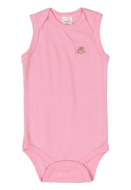 Body Regata Básico Suedine (Rosa) Up Baby