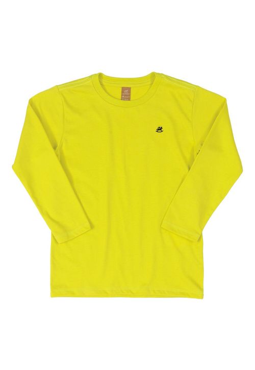 Camiseta Básica Manga Longa (Amarelo) Up Baby