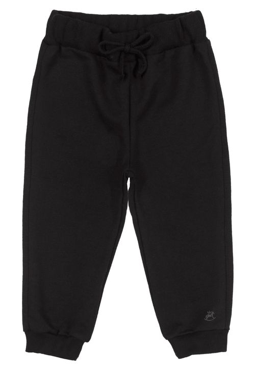 Calça Básica Moletom Unissex (Preto) Up Baby