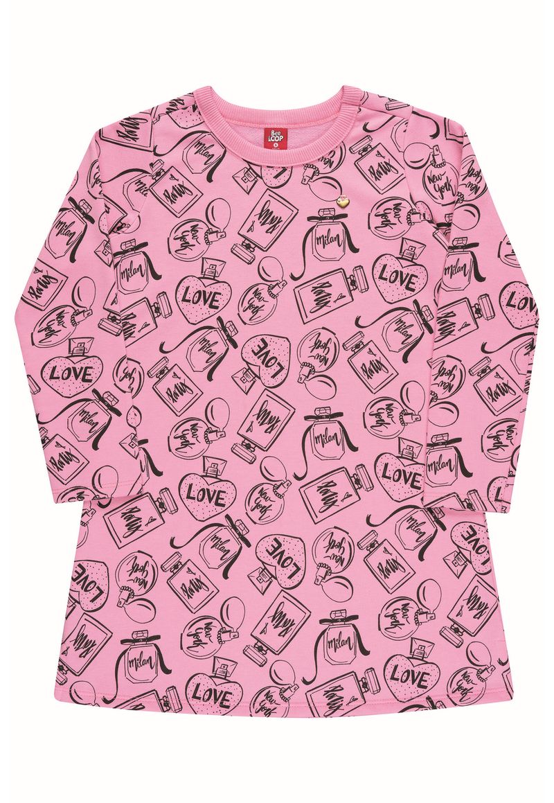 Bee-Loop---Vestido-Manga-Longa-Infantil-Rosa