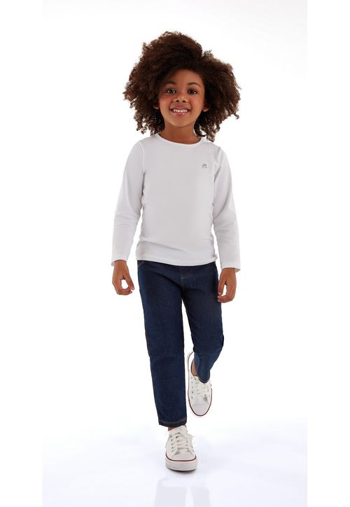 Calça em Jeans Menina Infantil (Azul) Up Baby