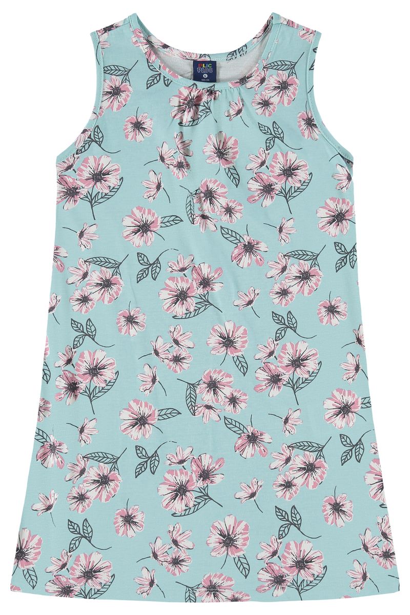 Plic-Ploc---Vestido-Infantil-Feminino-Estampado-Azul-Claro