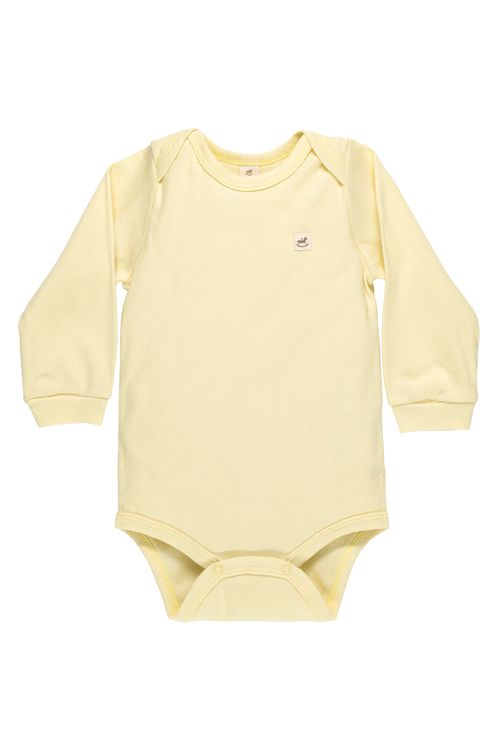 Body Manga Longa Nature (Amarelo) Up Baby