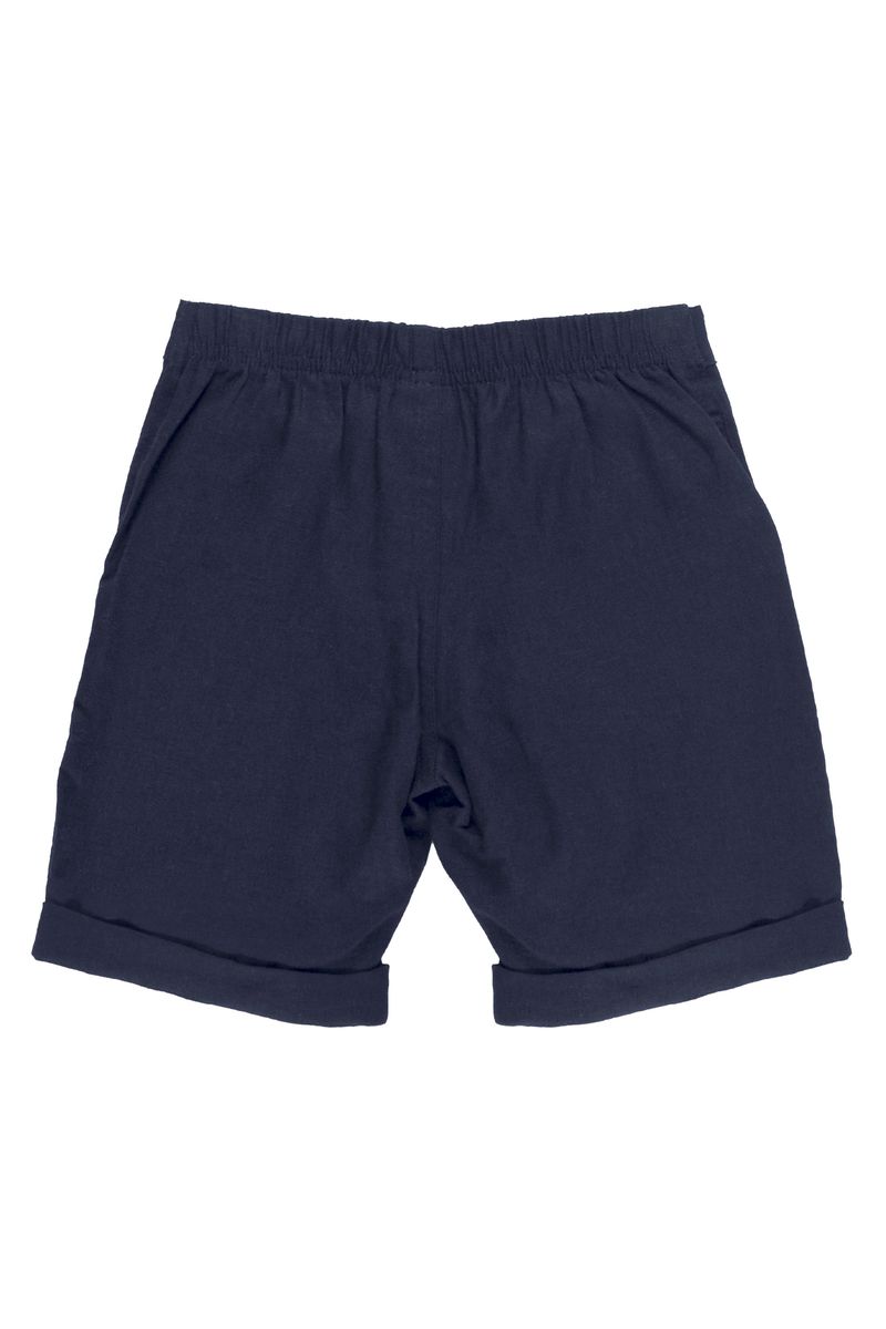 Up-Baby---Bermuda-Basica-em-Linho-Menino-Azul