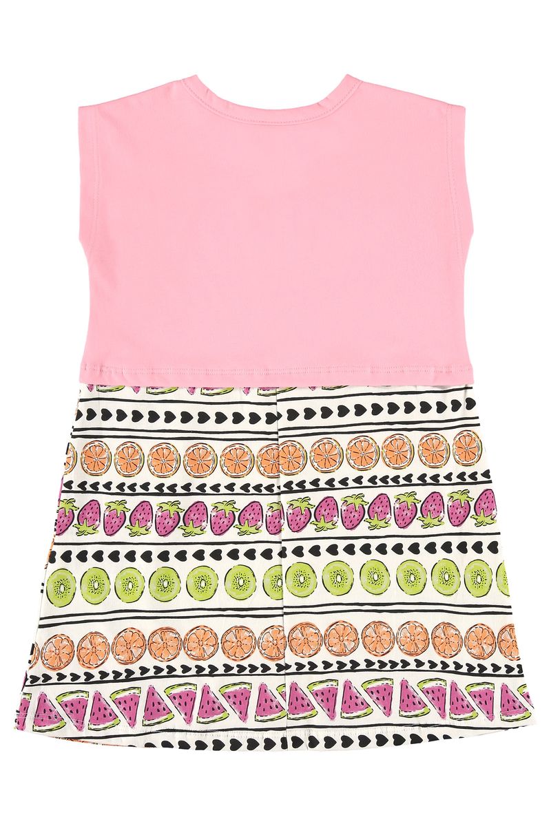 Bee-Loop---Vestido-Infantil-Listrado-Rosa
