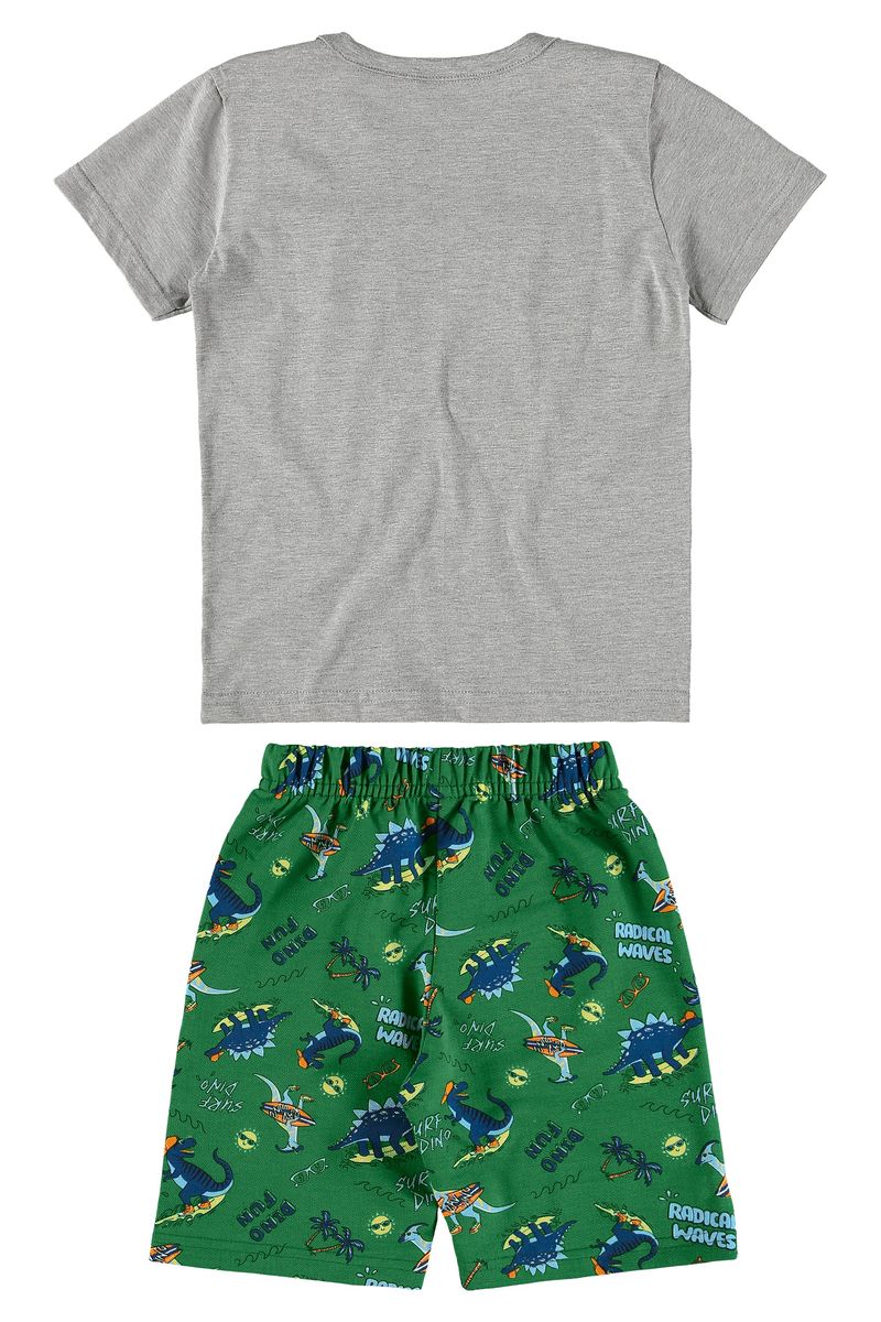 Bee-Loop---Conjunto-Bermuda-e-Camiseta-Manga-Curta-Infantil-Cinza