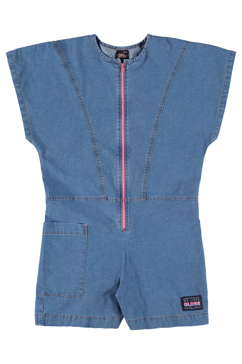 Gloss---Macaquinho-Manga-Curta-em-Jeans-Infantil-Azul