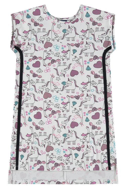 Vestido Mullet Infantil Estampado (Rosa Claro) Plic Ploc