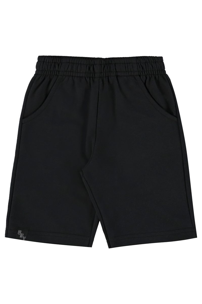 Quimby---Bermuda-Basica-para-Menino-Preto-