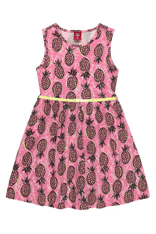 Vestido Regata Infantil (Rosa) Bee Loop