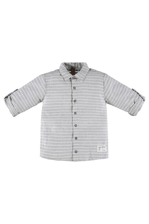 Camisa Manga Longa Infantil (Cinza) Up Baby