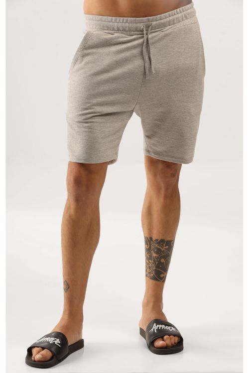 Bermuda Moletom Masculina (Cinza) Just Basic