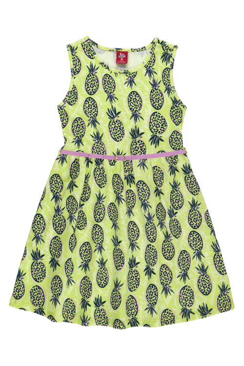Vestido Regata Infantil (Verde) Bee Loop