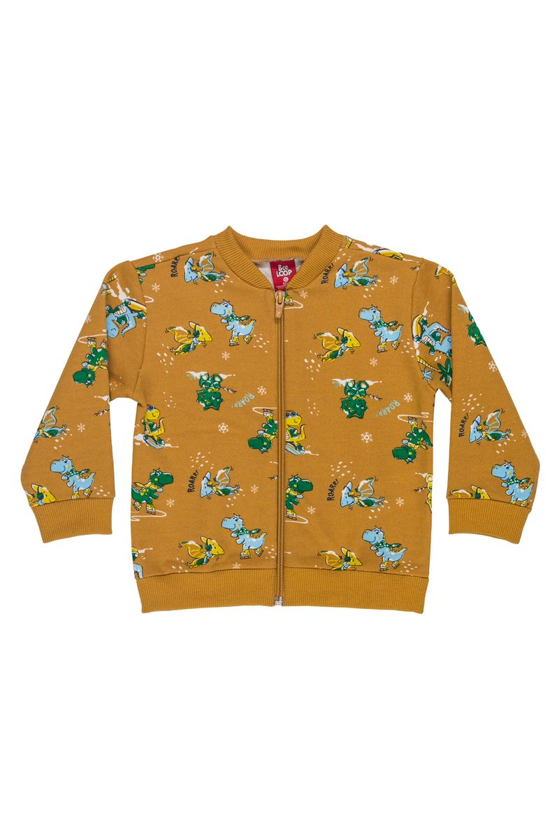 Bee-Loop---Conjunto-para-Bebe-Menino-com-Jaqueta-e-Calca-de-Moletom-Laranja
