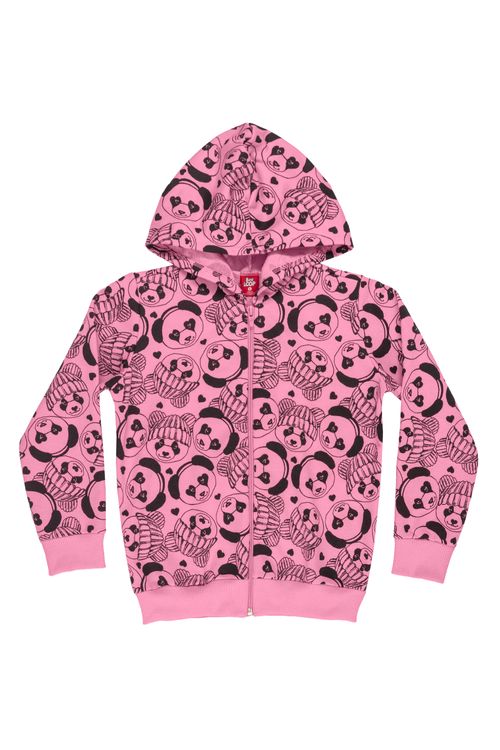 Jaqueta Infantil para Meninas em Moletom (Rosa) Bee Loop