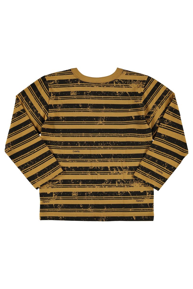 Quimby---Camiseta-Manga-Longa-Masculina-Infantil-Marrom