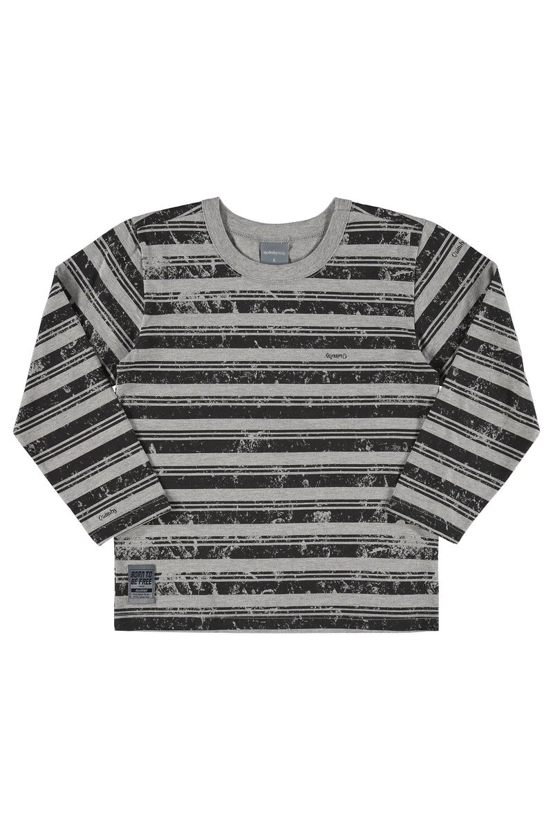Quimby---Camiseta-Manga-Longa-Masculina-Infantil-Cinza