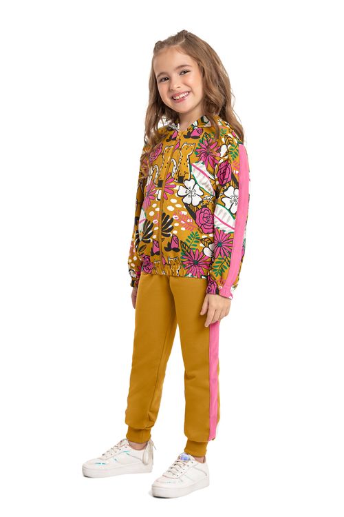 Conjunto Infantil Jaqueta e Calça (Amarelo Escuro) Quimby