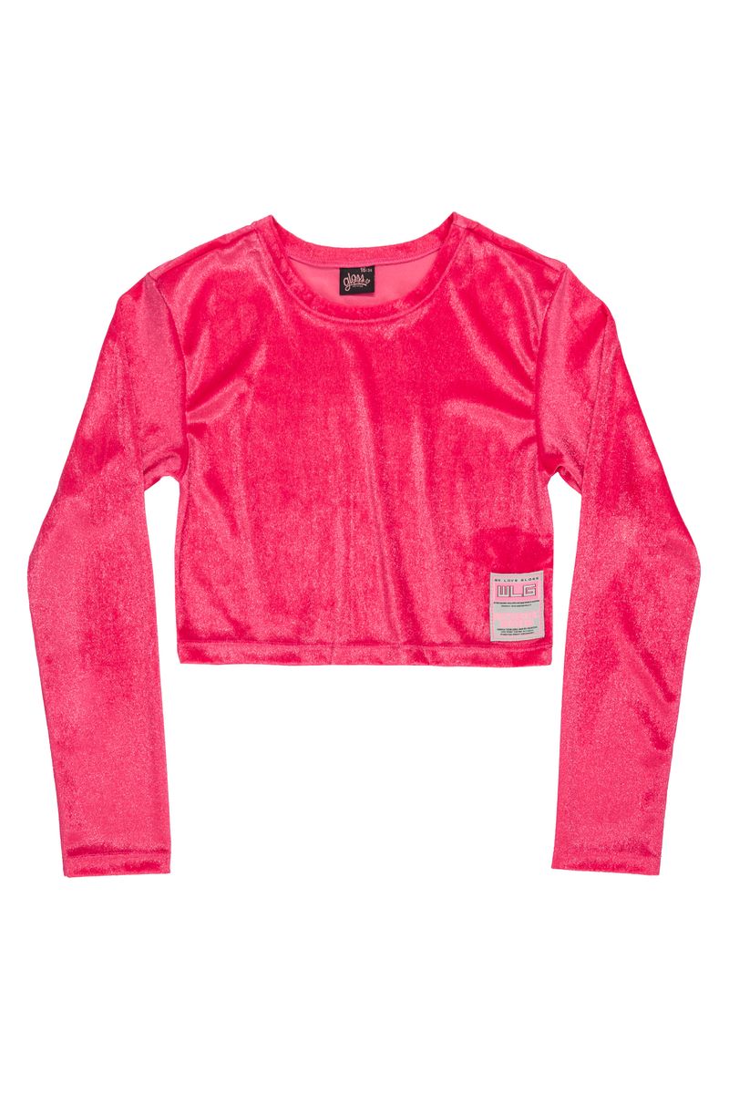 Gloss---Blusa-Cropped-em-Malha-Veludo-Infantil-Rosa-Pink