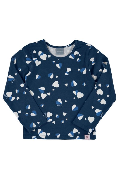 Blusa Manga Longa Infantil (Azul Marinho) Quimby