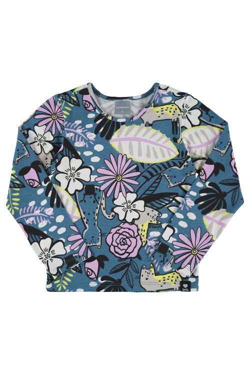 Blusa Manga Longa Infantil (Verde) Quimby