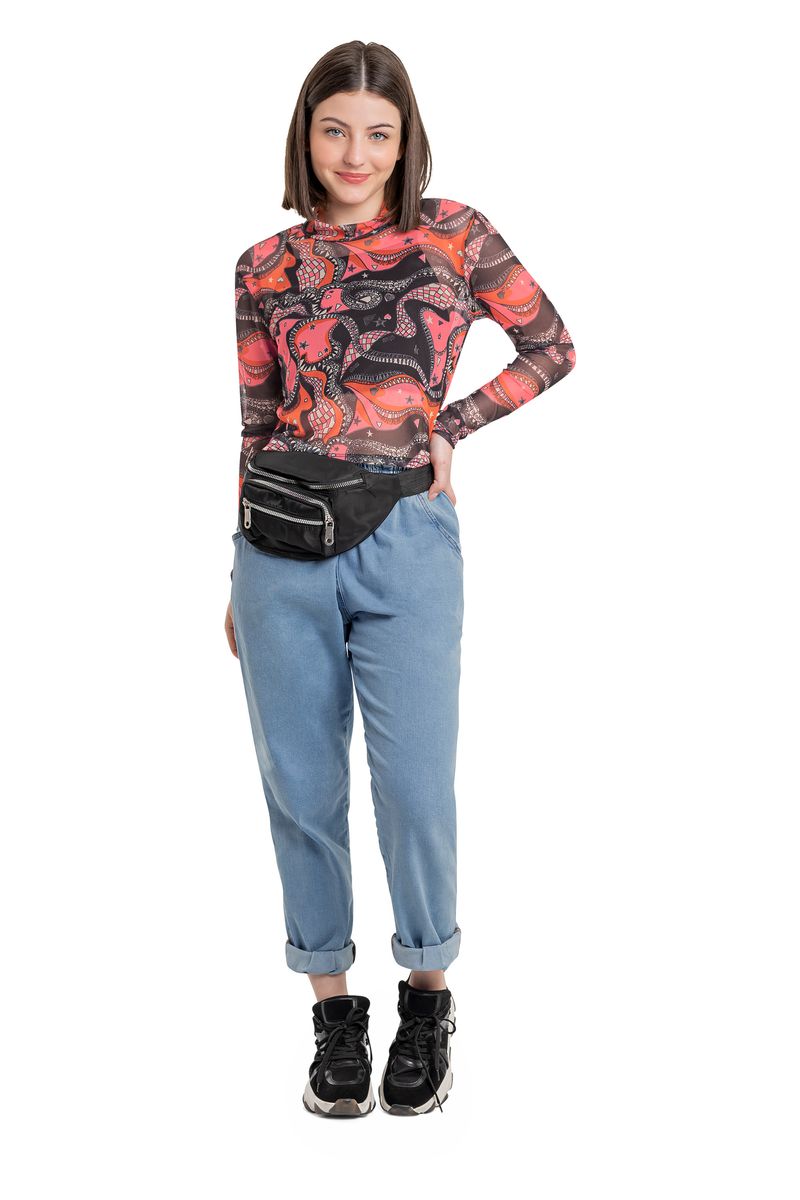 Gloss---Blusa-para-Meninas-Manga-Longa-em-Tule-com-Top-Juvenil-Rosa