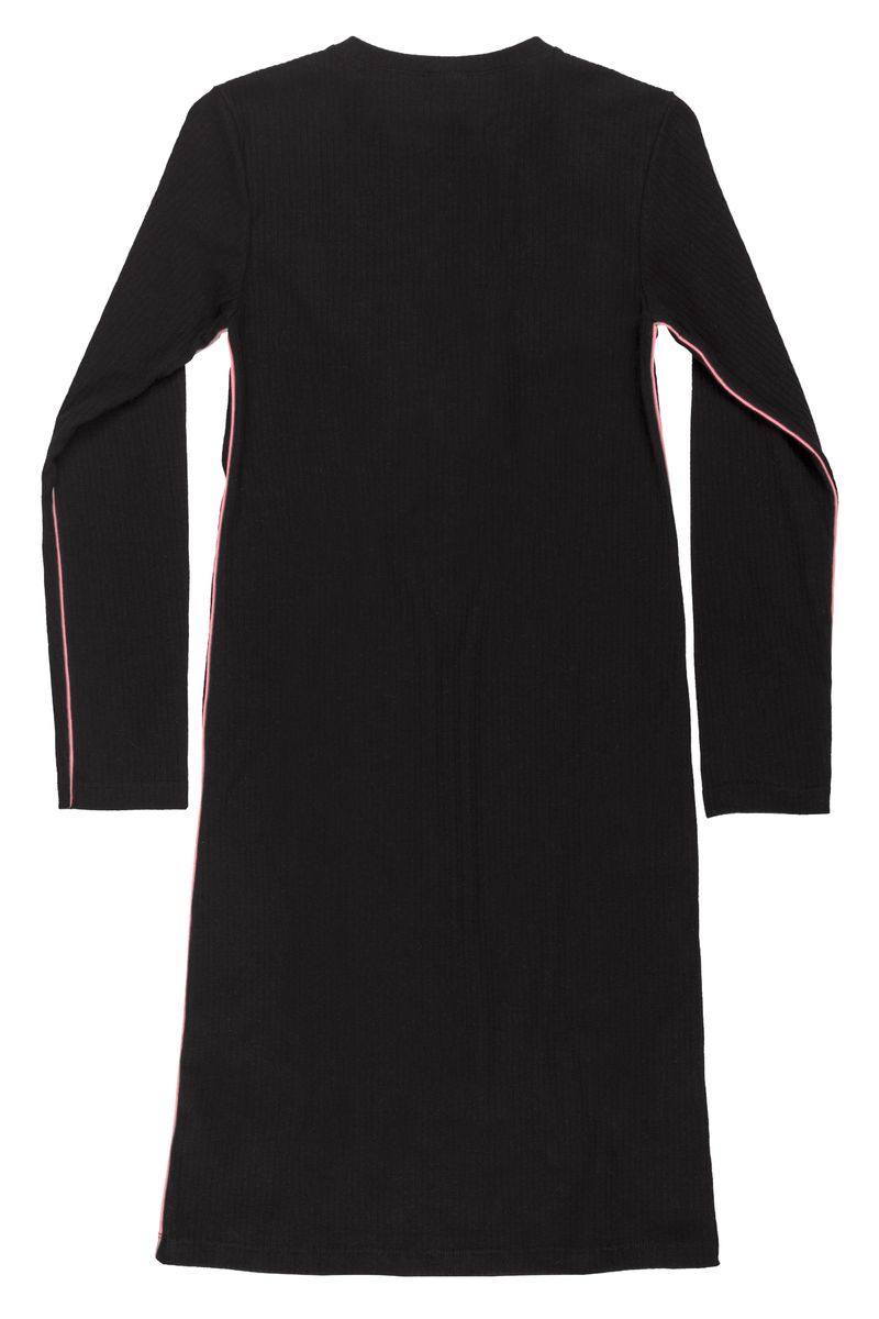 Gloss---Vestido-Midi-Juvenil-em-Ribana-Canelada-Preto