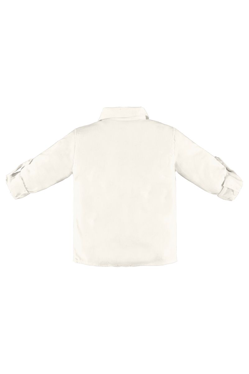 Up-Baby---Camisa-Infantil-para-Meninas-em-Tecido-Branco