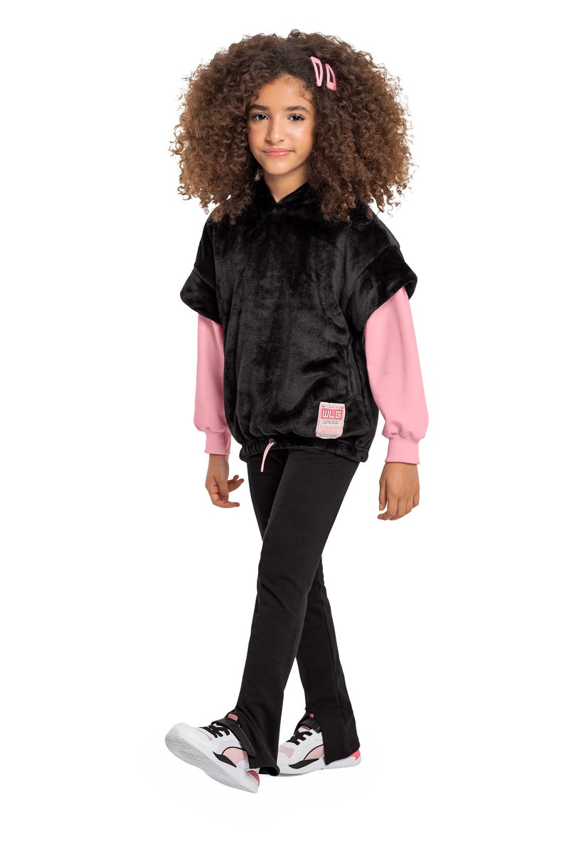 Gloss---Colete-Oversize-em-Fleece-Infantil-Feminino-Preto