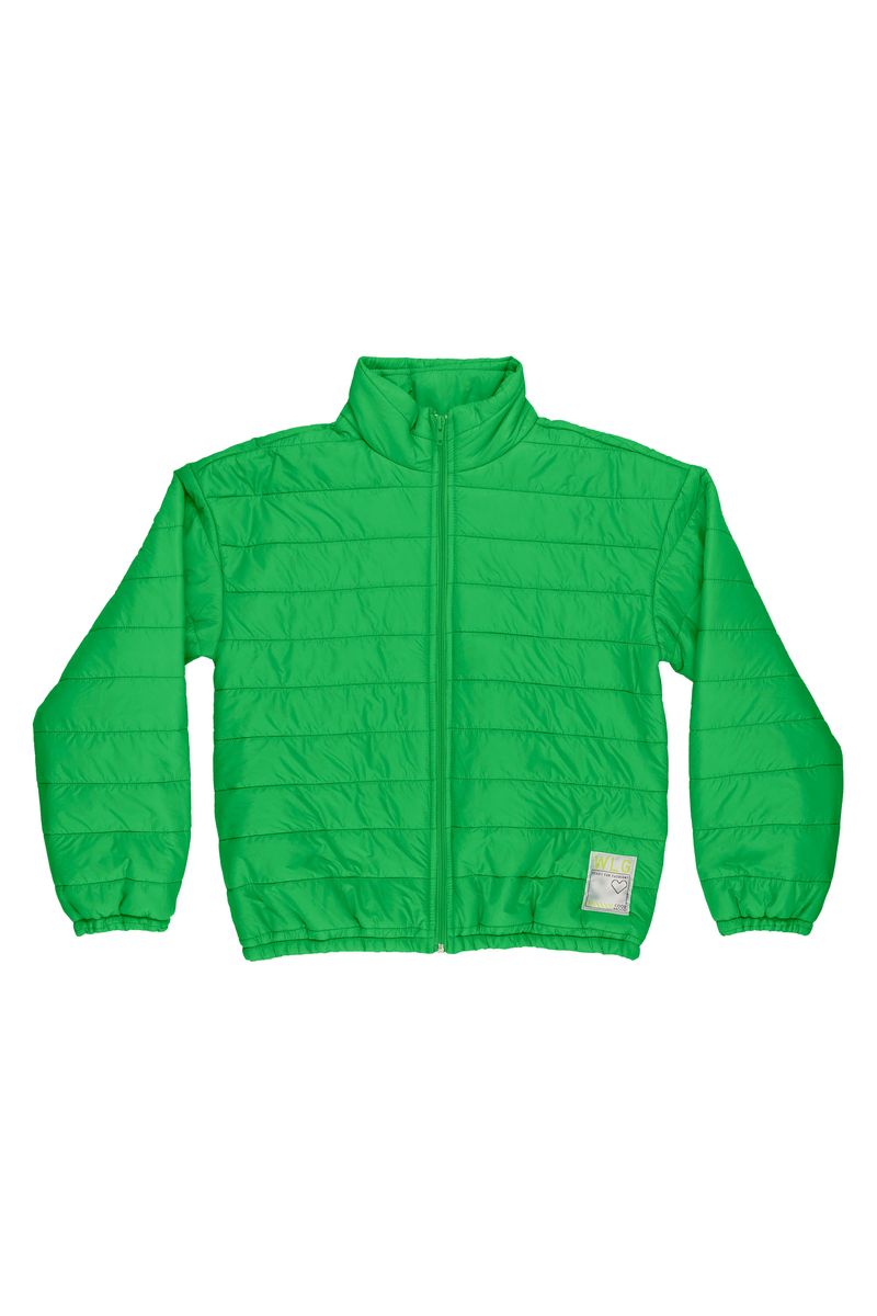 Gloss---Jaqueta-Puffer-em-Tecido-Matelasse-Infantil-para-Menina-Verde