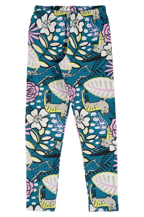 Calça Legging Estampada Infantil (Azul) Quimby