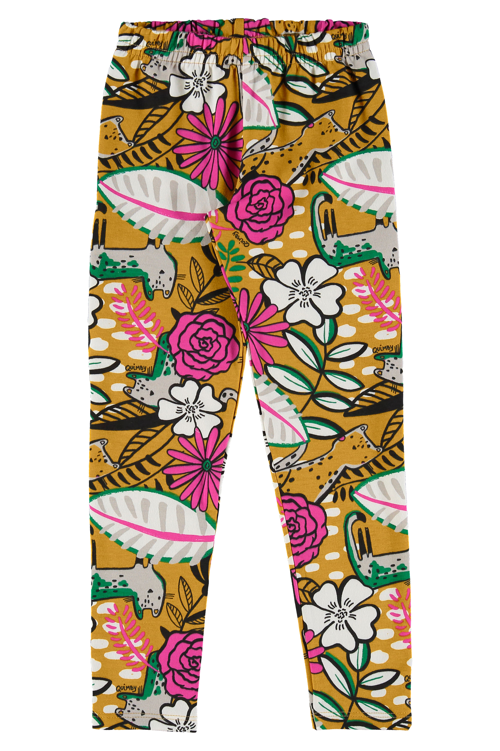 Calça Legging Estampada Infantil (Amarelo) Quimby