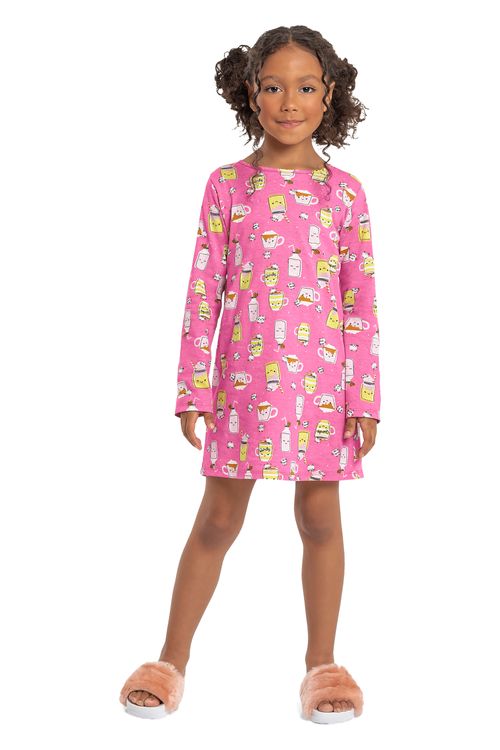 Camisola Manga Longa Infantil (Rosa) Quimby