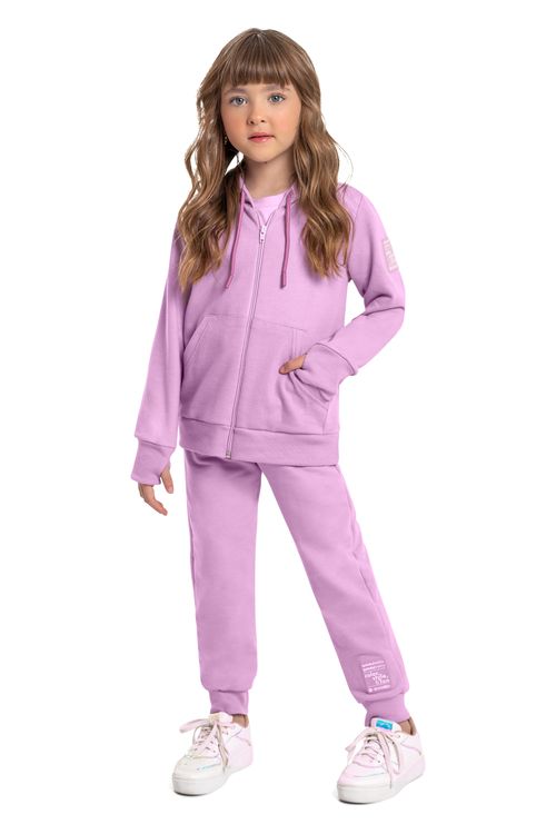 Jaqueta Básica Unissex Infantil (Roxo) Quimby