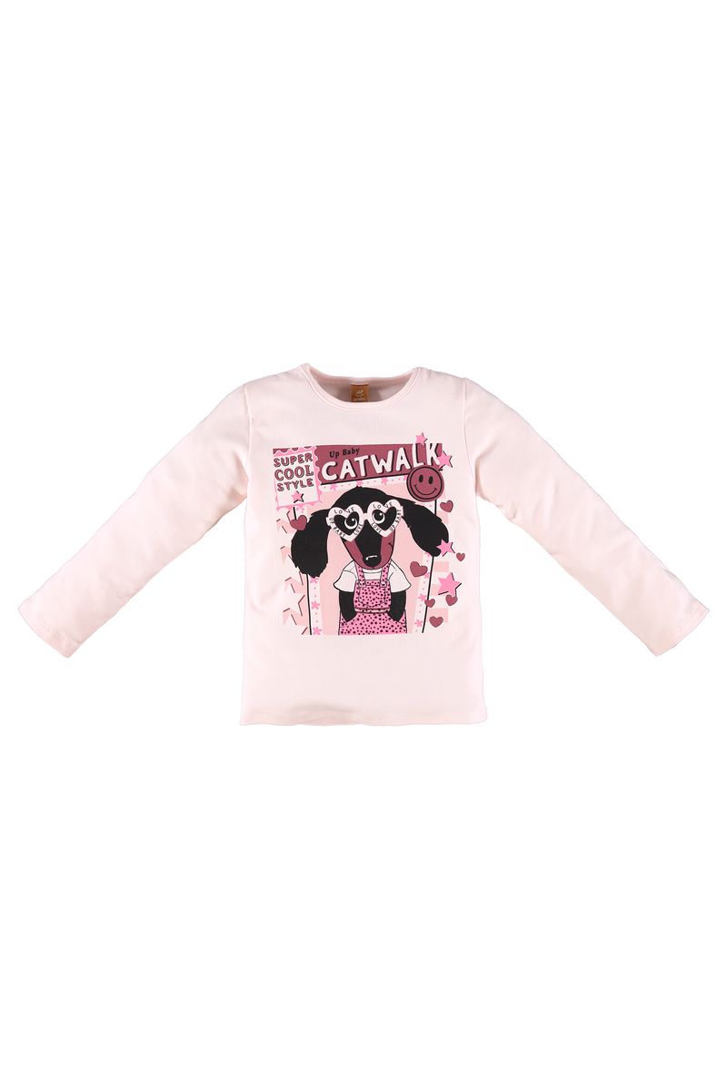 Up-Baby---Blusa-Manga-Longa-em-Cotton-Infantil-Feminina-Rosa