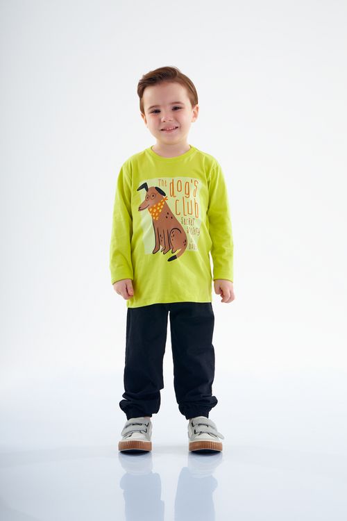 Camiseta Manga Longa Infantil para Menino (Verde claro) Up Baby