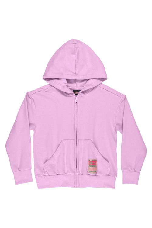 Jaqueta Juvenil em Molecotton para Menina (Roxo) Gloss