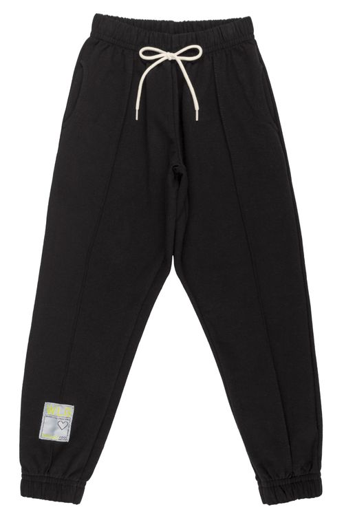 Calça em Molecotton Juvenil Feminina (Preto) Gloss