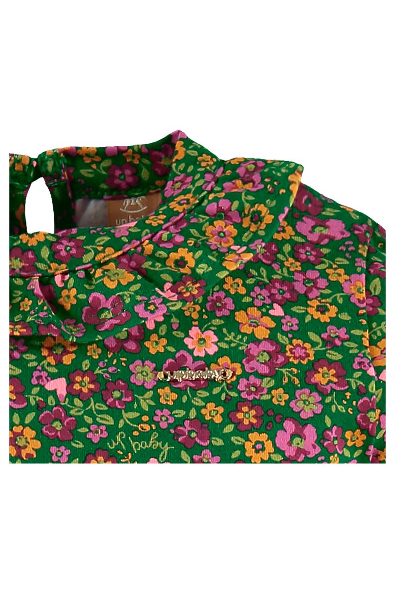 Up-Baby---Macacao-Florzinha-Longo-para-Bebe-Menina-Verde