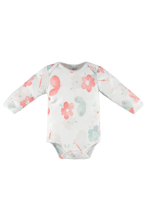 Body Feminino com Manga Longa para Bebês (Bege) Up Baby