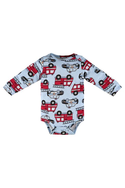 Body Manga Longa em Suedine para Bebês (Azul Claro) Up Baby