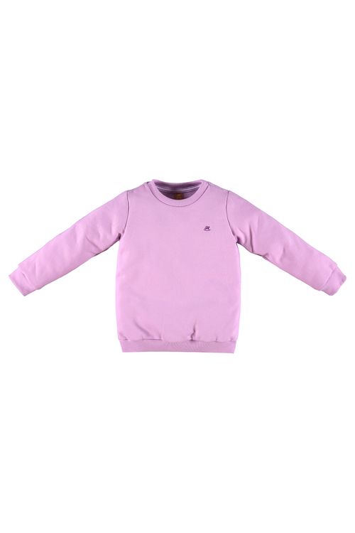 Blusão de Moletom Infantil Feminino (Roxo) Up Baby