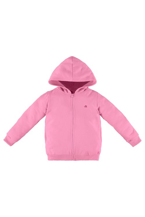 Jaqueta de Moletom Infantil Feminino (Rosa Pink) Up Baby