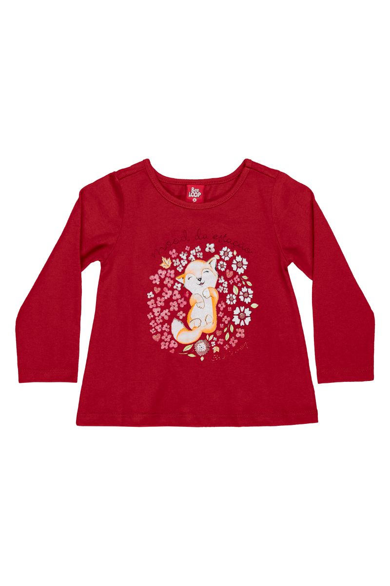 Bee-Loop---Conjunto-com-Blusa-e-Calca-Legging-em-Cotton-Vermelho