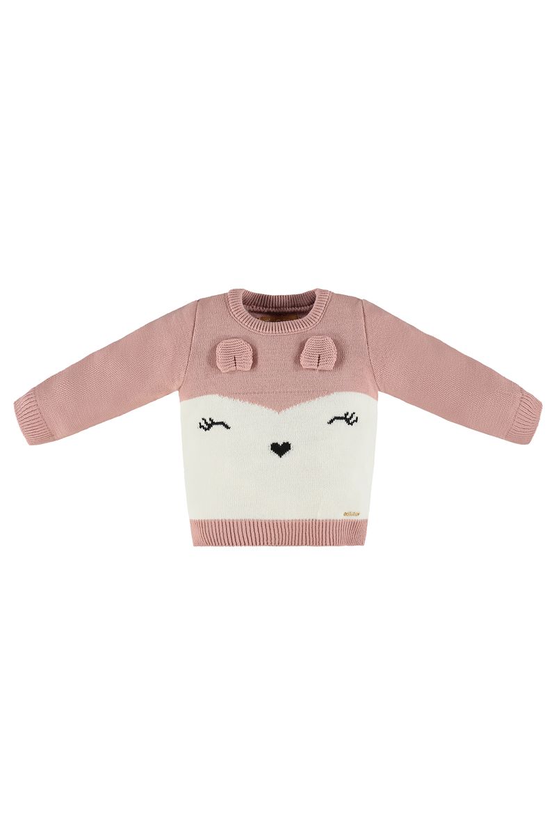 Up-Baby---Blusao-Infantil-Feminino-em-Tricot-Rosa
