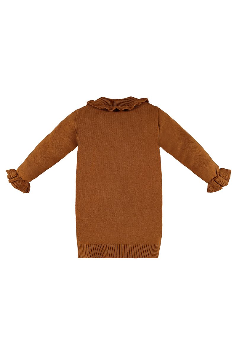 Up-Baby---Vestido-Infantil-em-Tricot-Amarelo-Escuro