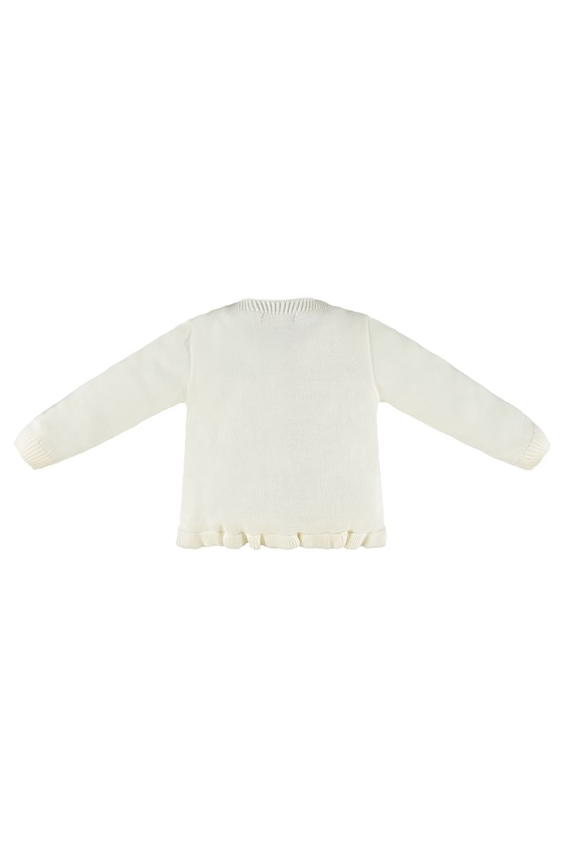 Up-Baby---Casaco-Infantil-para-Meninas-em-Tricot-Bege