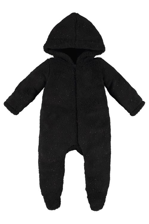 Macacão Longo Feminino para Bebê em Pelo Sintético (Preto) Up Baby